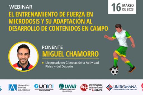 UNIROMANA participa en el webinar «El entrenamiento de fuerza en microdosis y su adaptación al desarrollo de contenidos en campo»